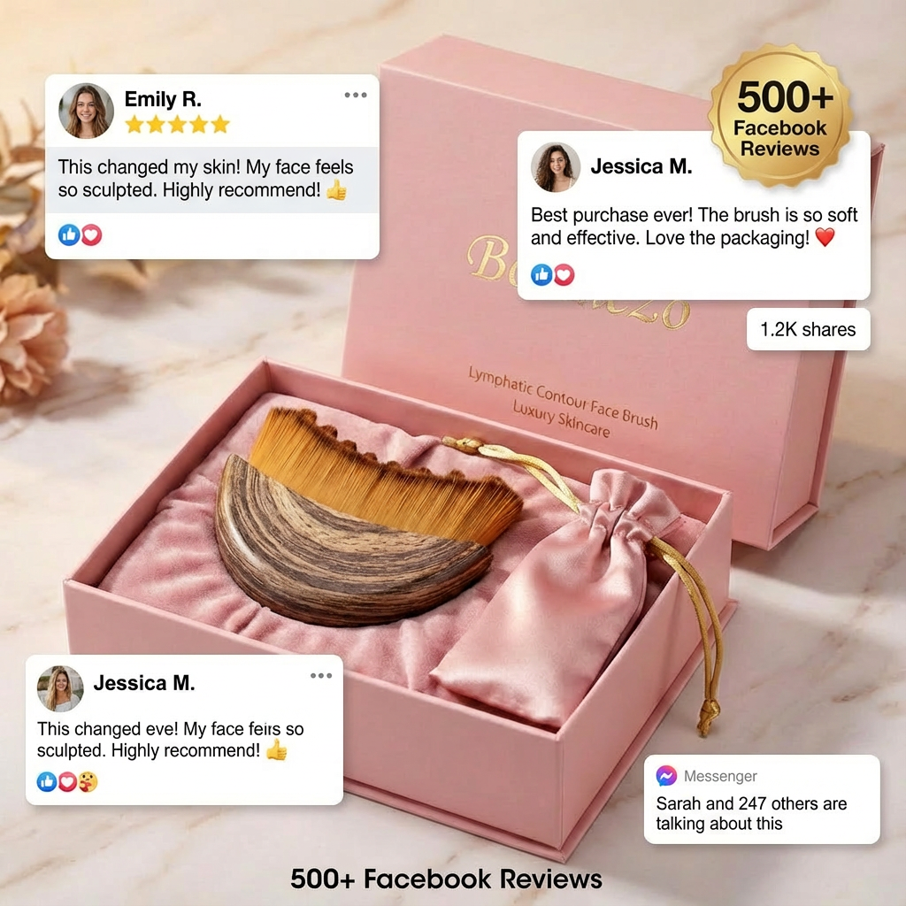 Boomezo Lymphatic Contour Face Brush